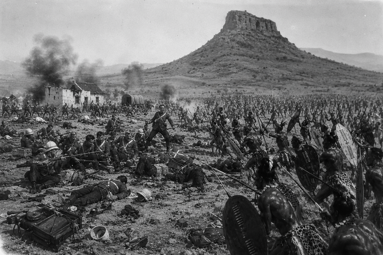 DISASTER AT ISANDLWANA: BRITISH FORCES SUFFER CATASTROPHIC DEFEAT AGAINST ZULU ARMY