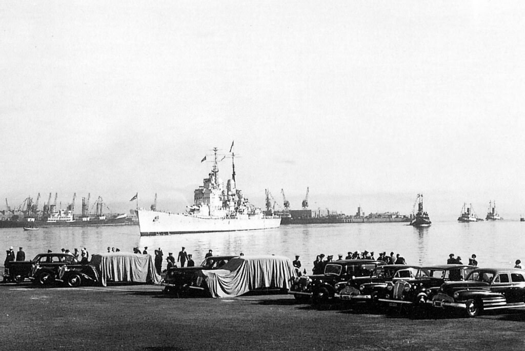 King George VI Lands at Duncan Dock and Travels Through Crowded Streets to Civic Reception