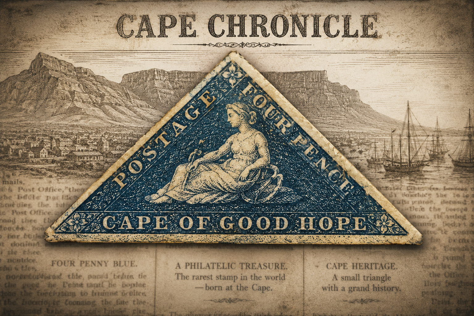THE LITTLE TRIANGLE THAT PUT THE CAPE ON THE POSTAL MAP